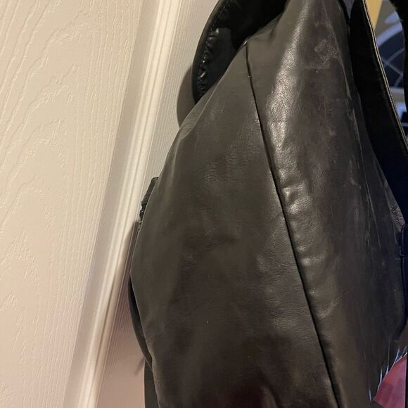 Tandem Cypress Woods Black stimulated leather backpack antique tone hardwares - Picture 6 of 16